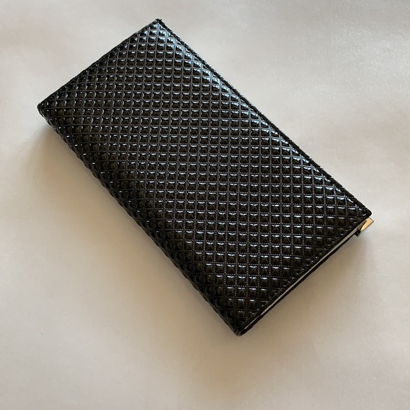 Black/Silver patten look black wallet/clutch, 4” x 7 /2” - Picture 2 of 6